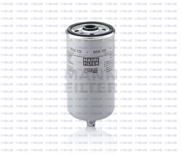 Фильтр тонкой очистки топлива	WDK725 1014726S01 (ан. 725-1117010, UT 6035, 51.12503.0040)